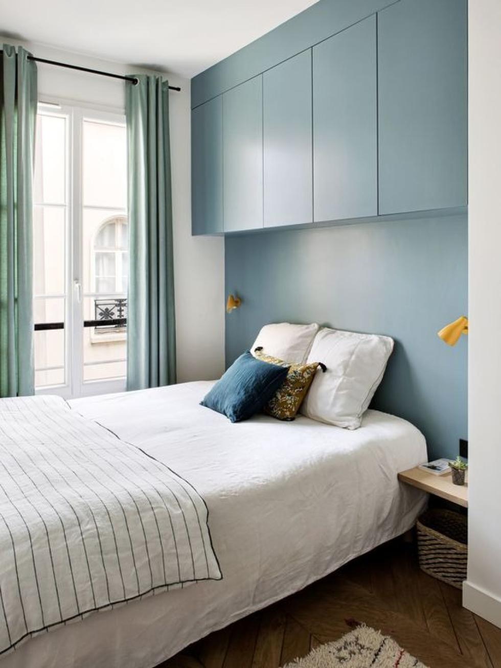Blue hanging wardrobe