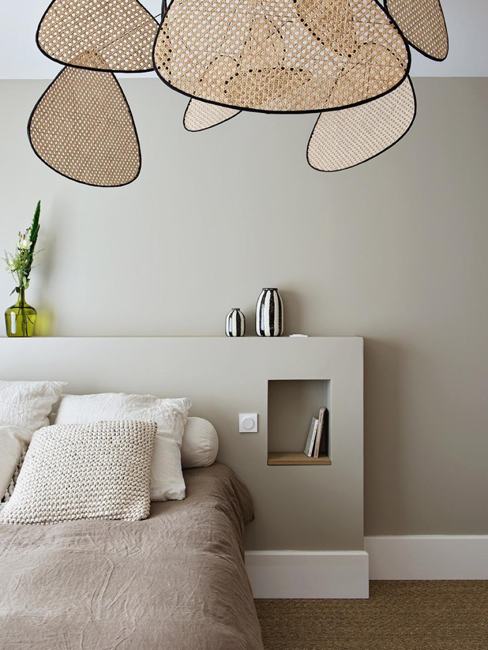 Master bedroom in grey