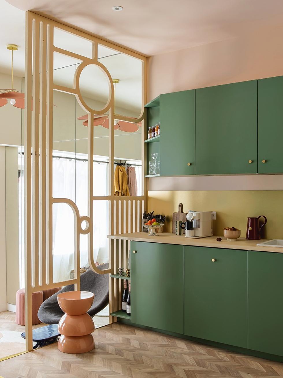 Cuisine vert de gris