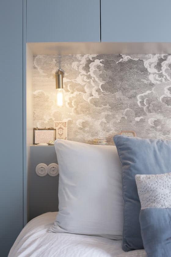 Headboard wallpaper