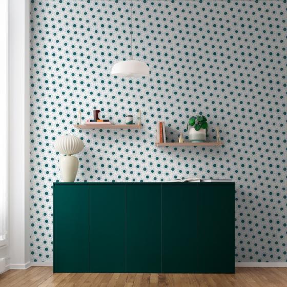 Green project and Daisy white and blue wallpaper