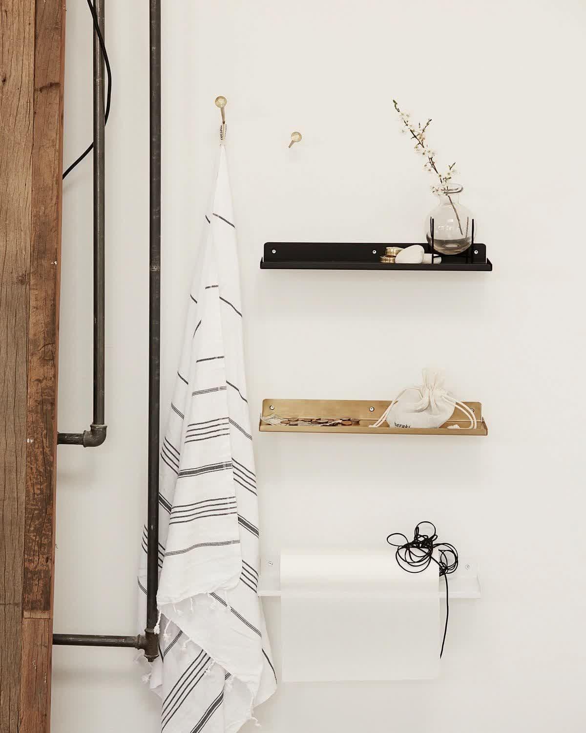 Brass shelf