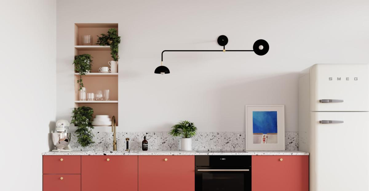 Kitchen in Red 01 - Terra