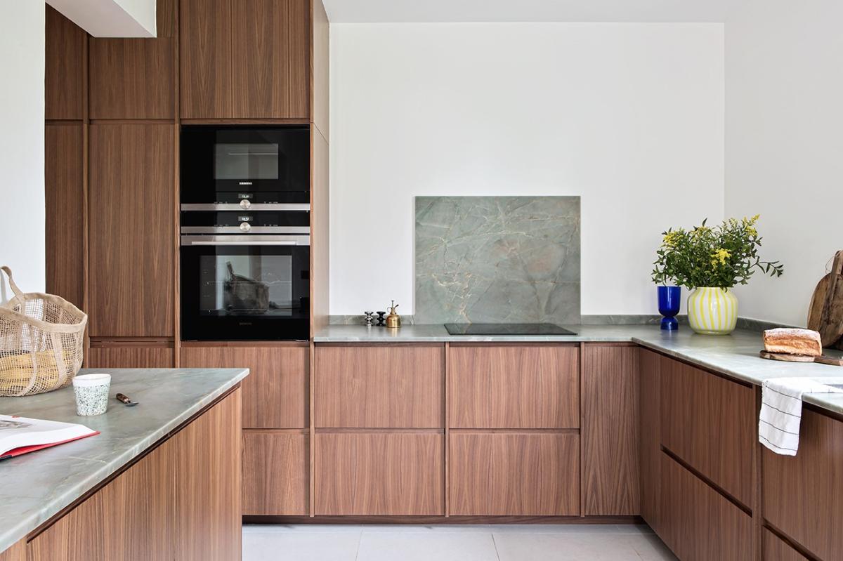 Natural Walnut kitchen dividers