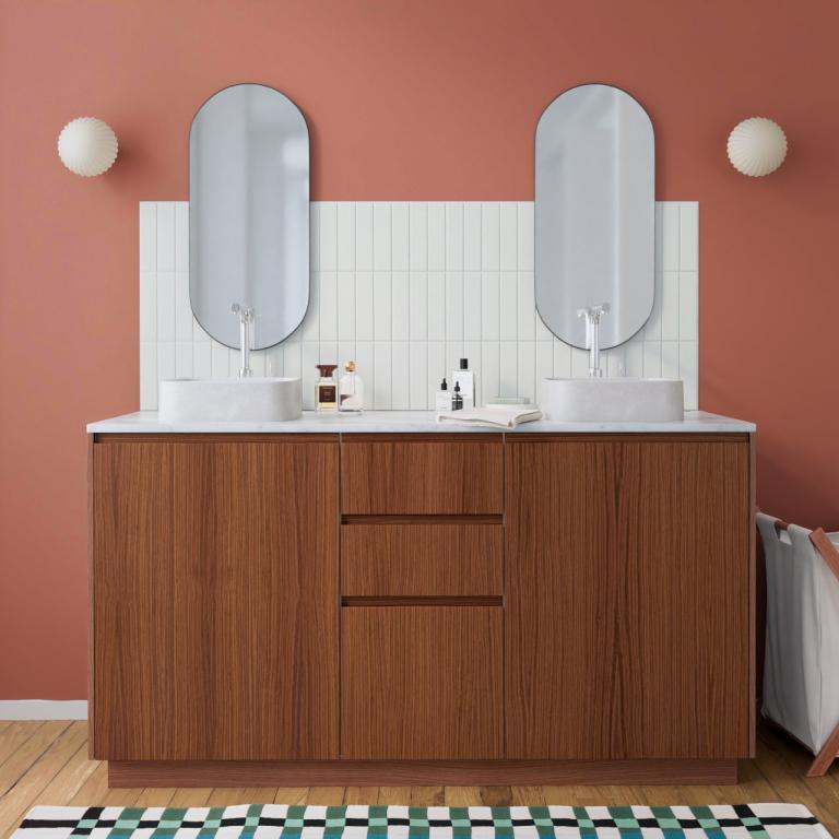 Meuble double vasque à poser - 160cm