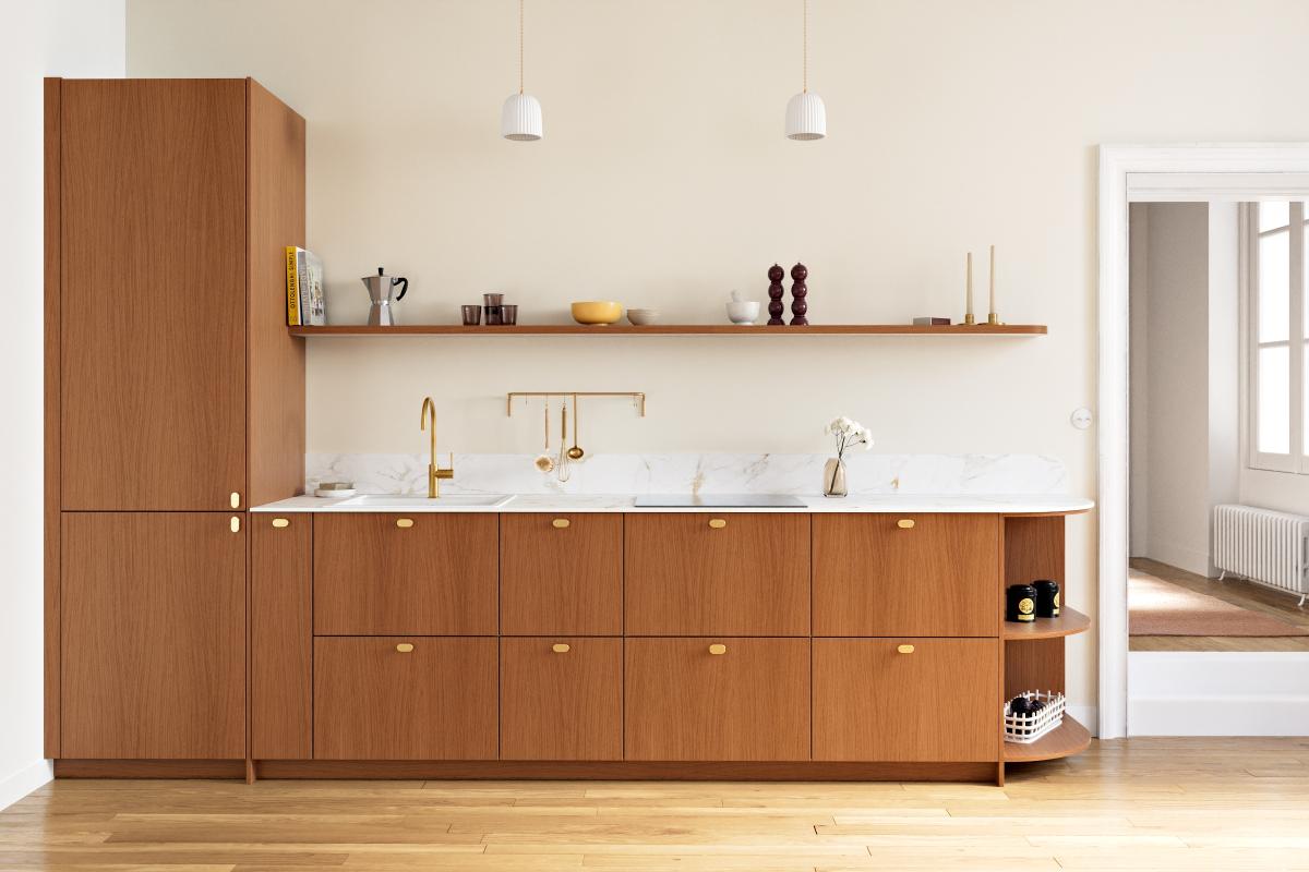 Marbre d'Automne Curved