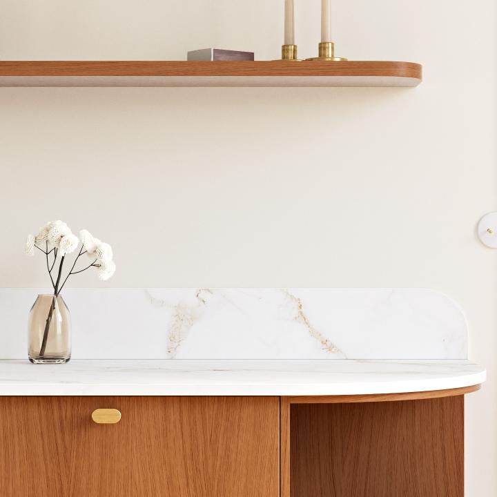 Marbre d'Automne Curved