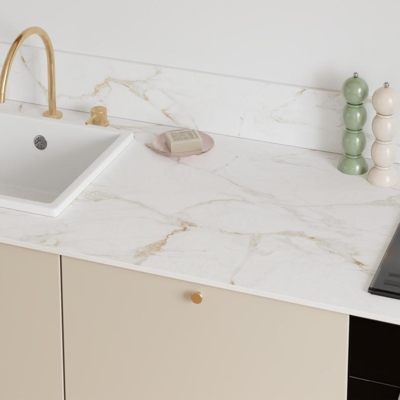 Gold marble