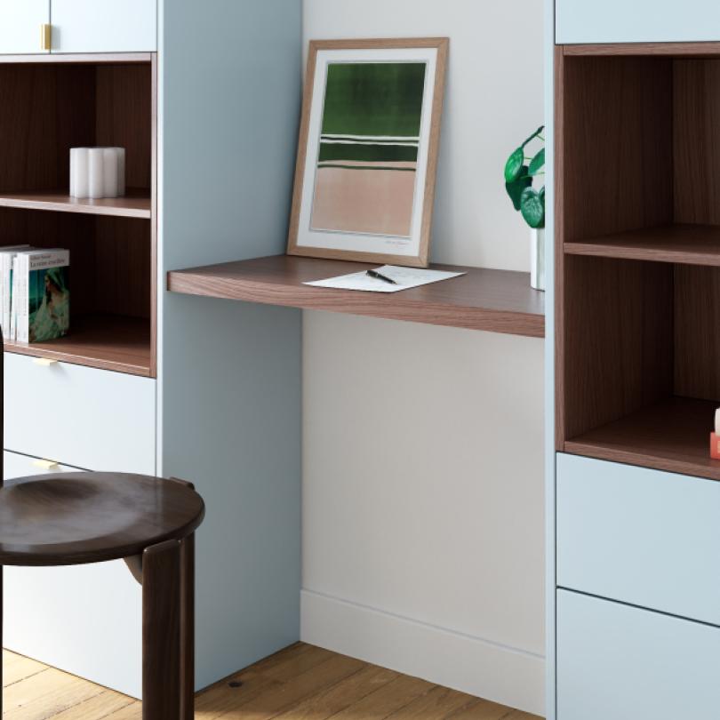 Natural Walnut Square desk top