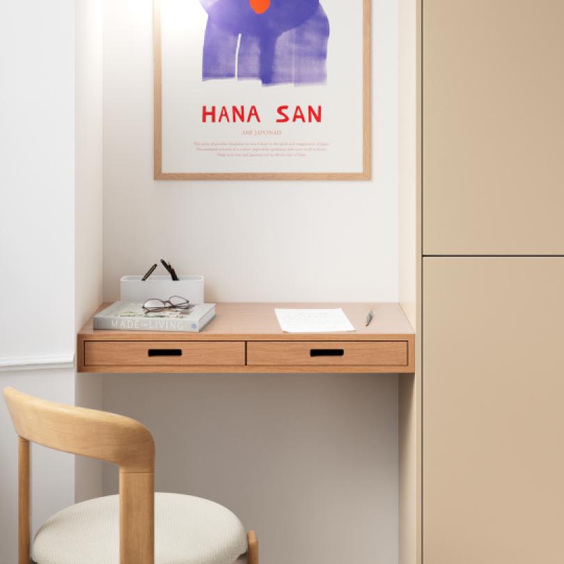 Honey oak Secretary desk top