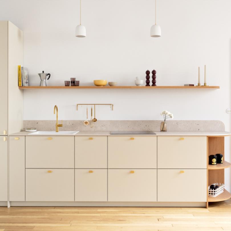 Terrazzo naturel Curved