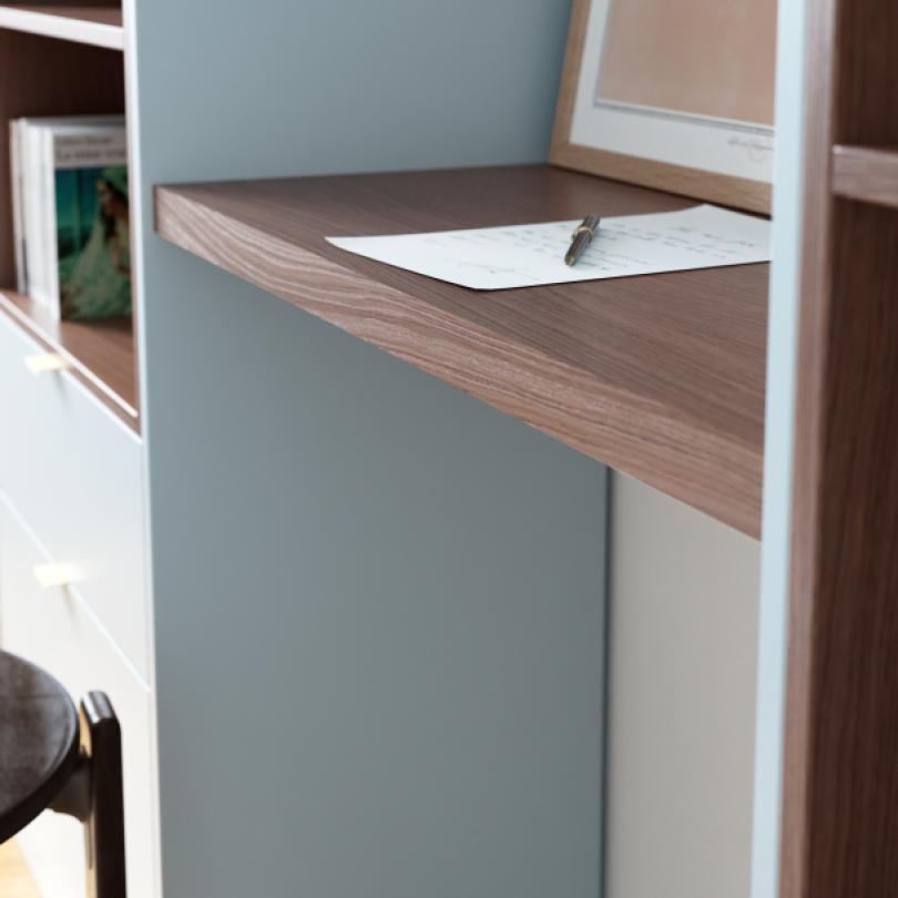 Natural Walnut Square desk top
