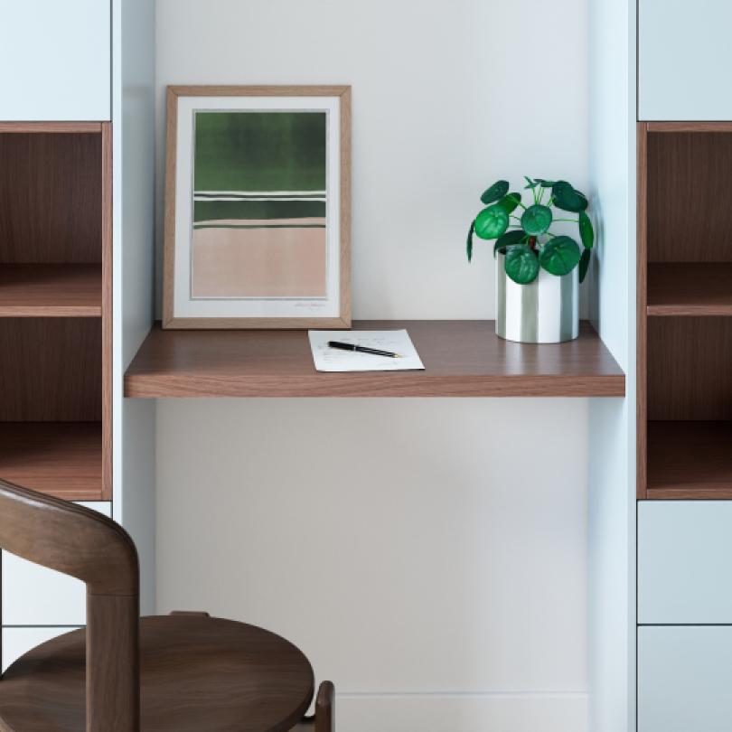 Natural Walnut Square desk top