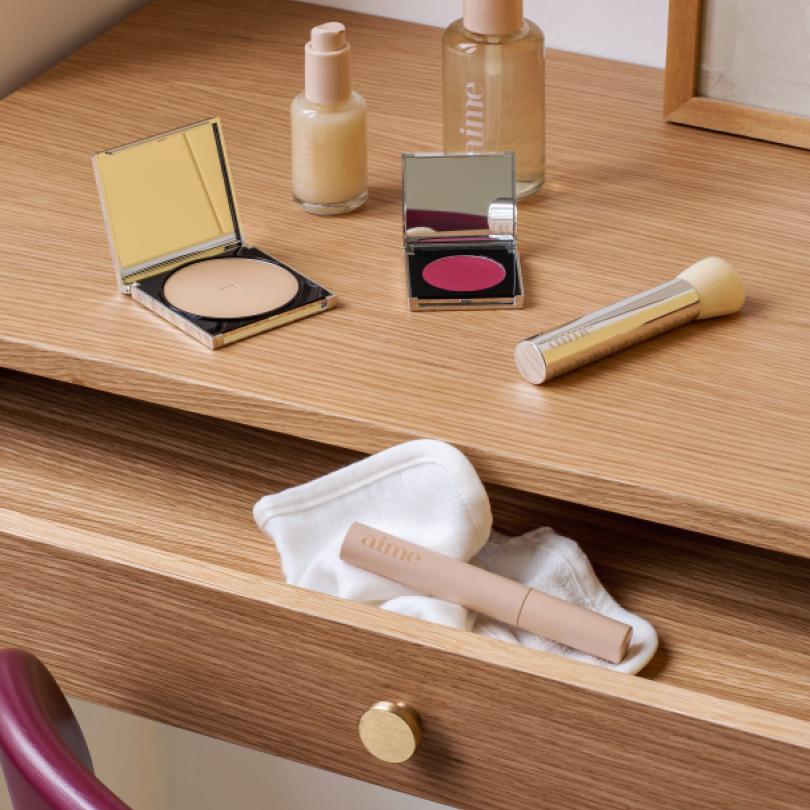 Honey oak Vanity desk top