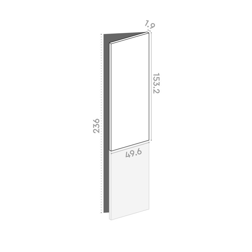 Door 50x153cm - right-hand hinges