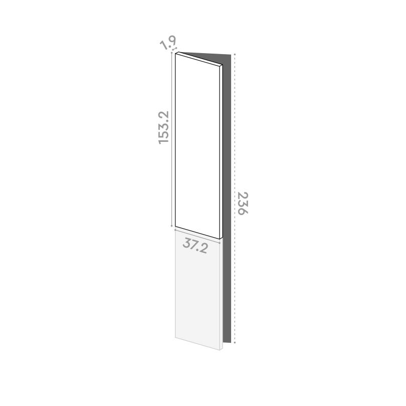 Door 37x153cm - left-hand hinges