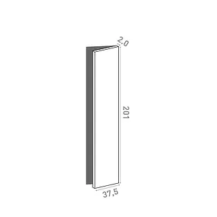 Door 37x201cm - right-hand hinges