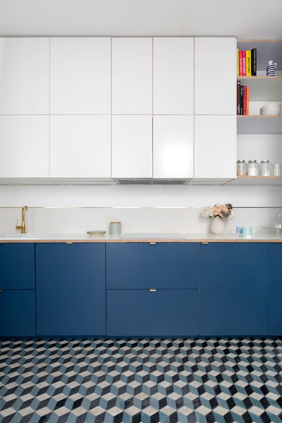 Cuisine Bleu gris