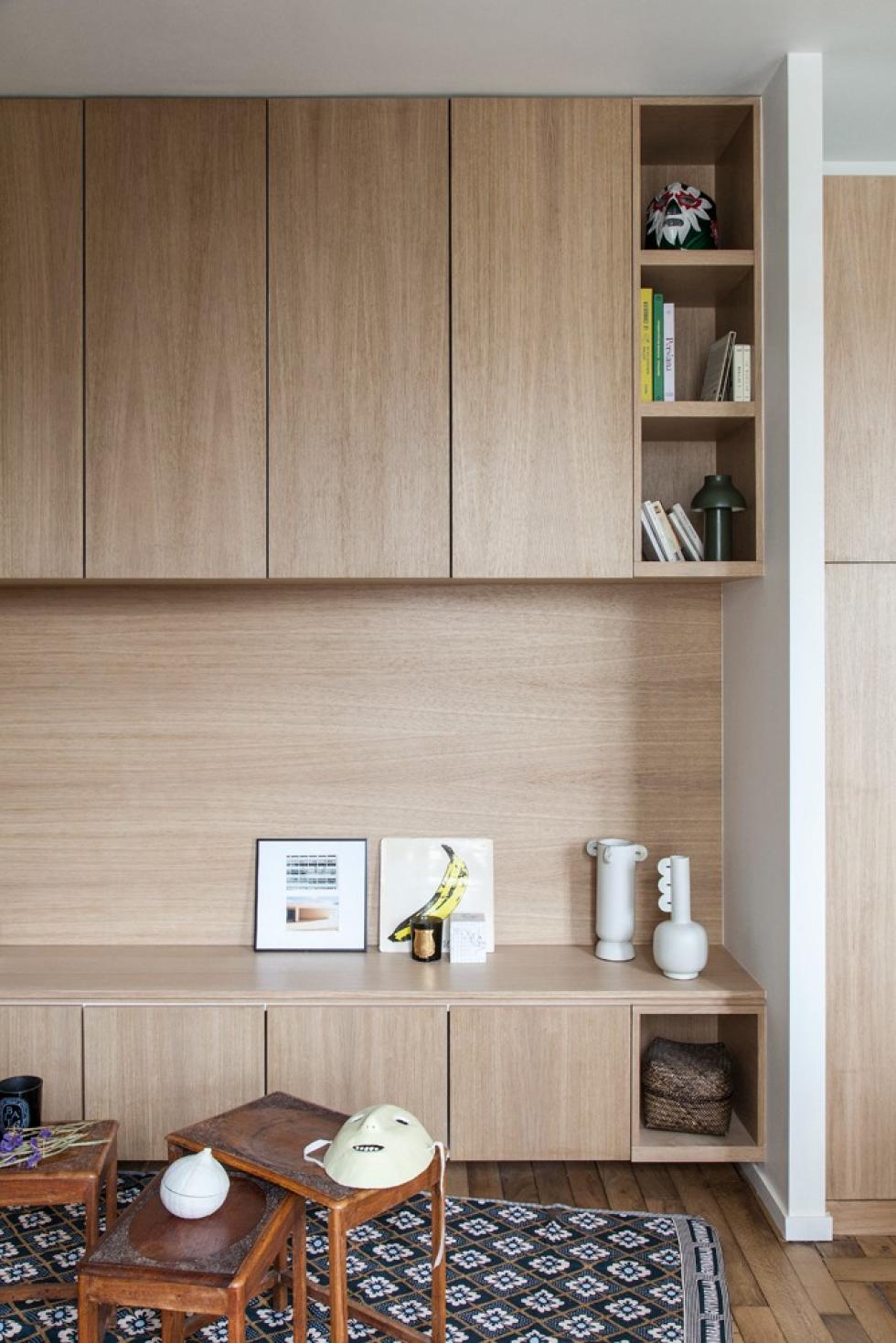 Meuble salon chene