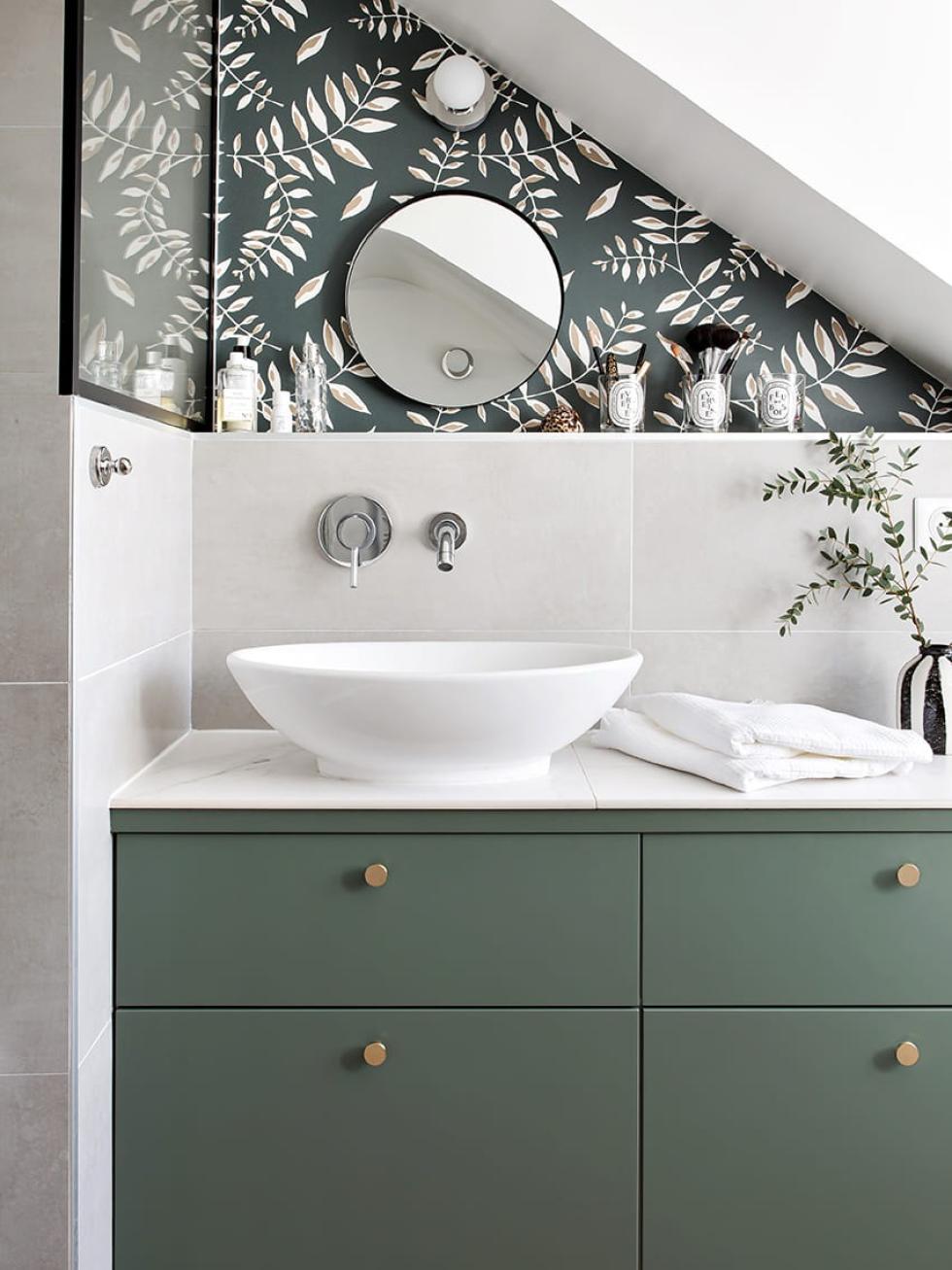 Salle de bain Vert de gris