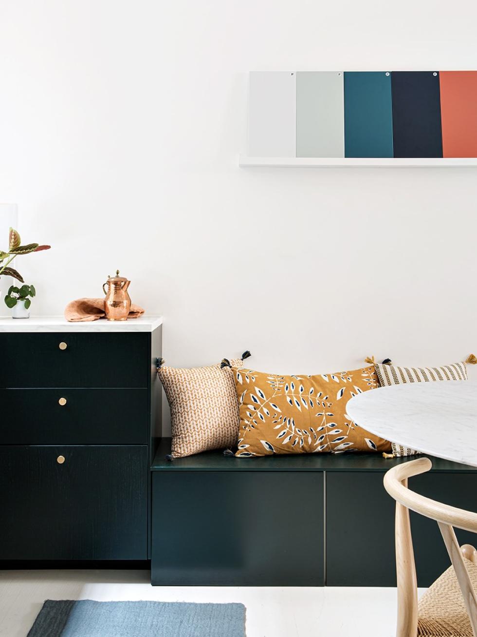 Banquette sombre forest