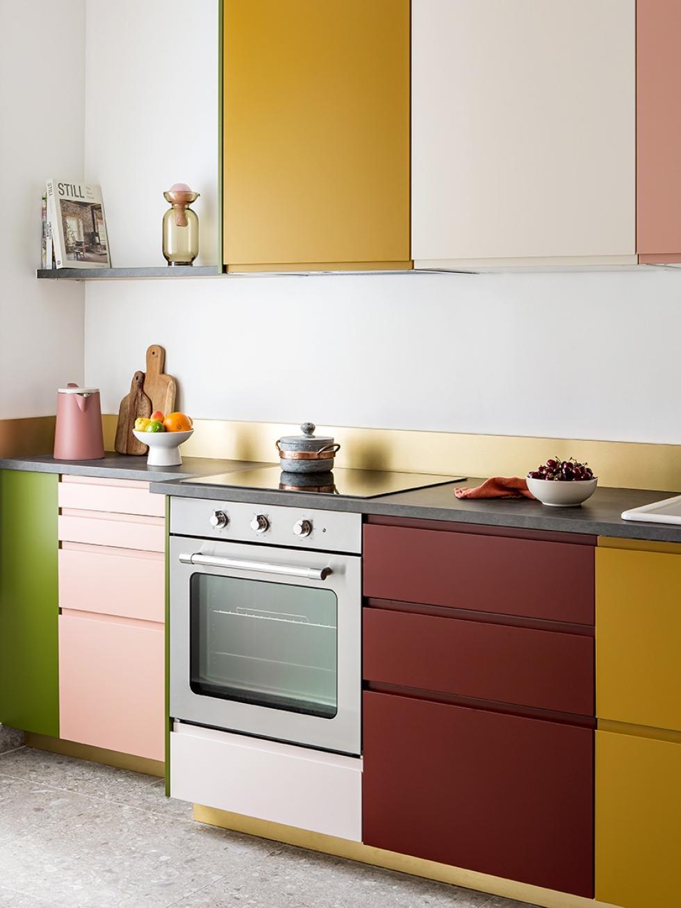 Cuisine arty à la palette multicolore