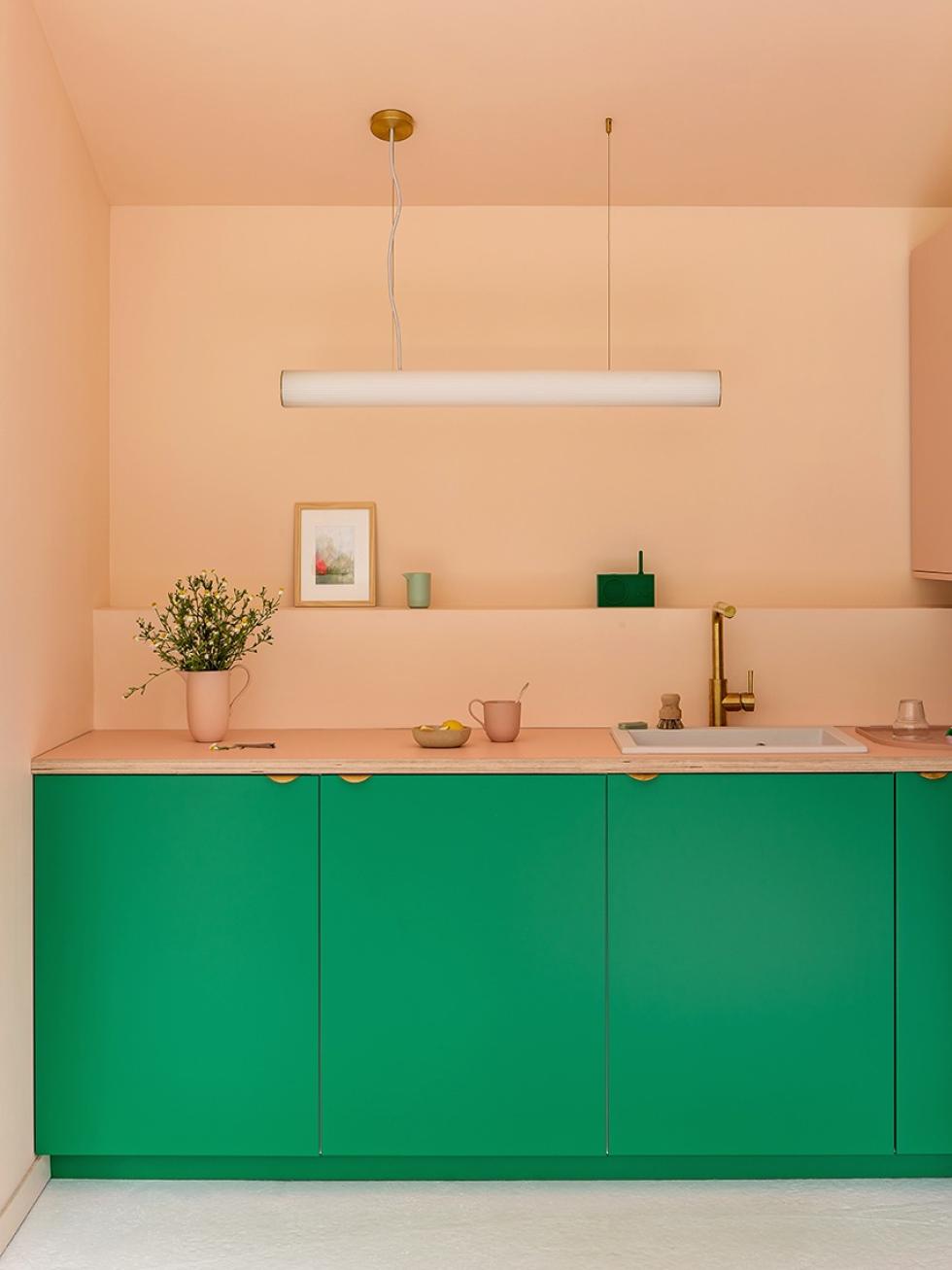 La cuisine Blush et Leaf de Sabine Merillon