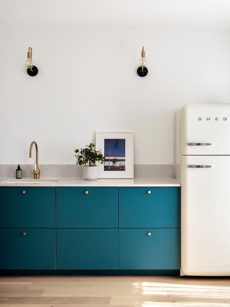 Küche in Blau 01 - Lagon