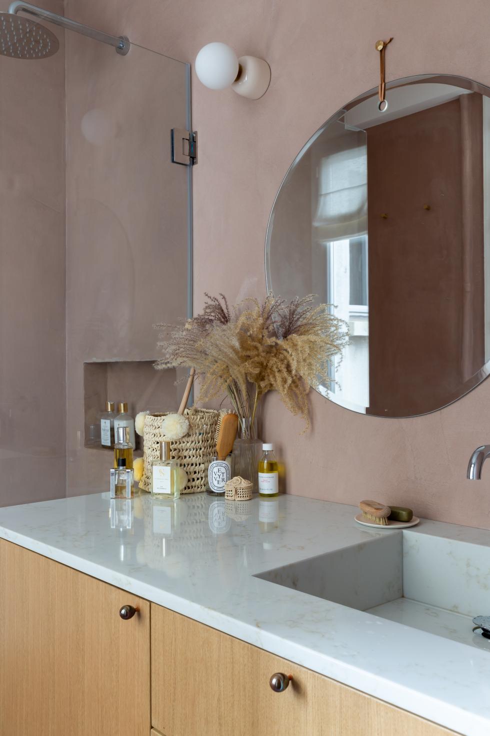 Salle de bain béton ciré