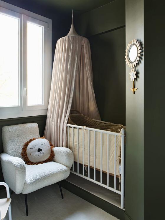 Chambre peinture vert
