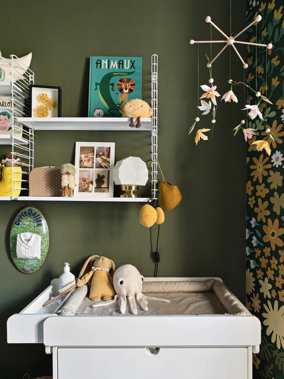 Chambre enfant verte