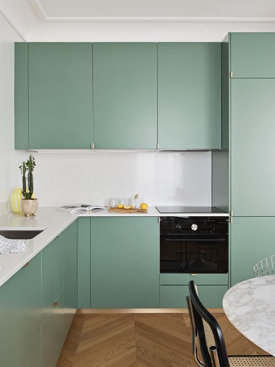 Cuisine vert de gris