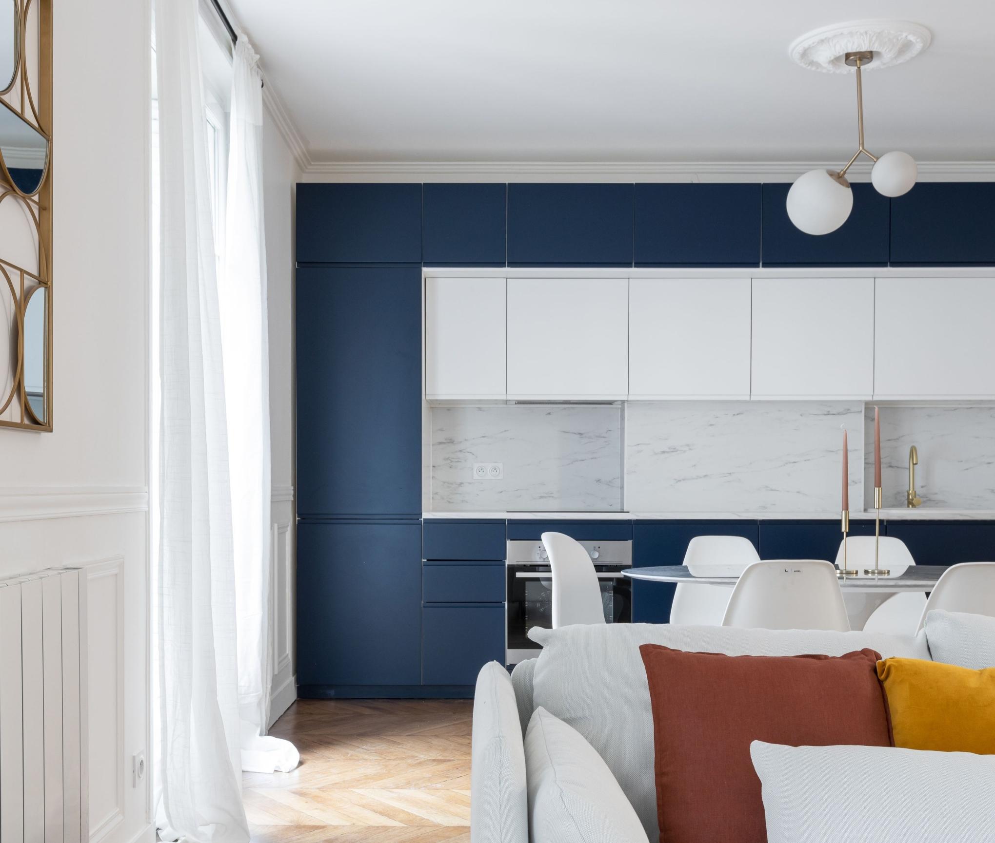 Cuisine tableau Bleu nuit