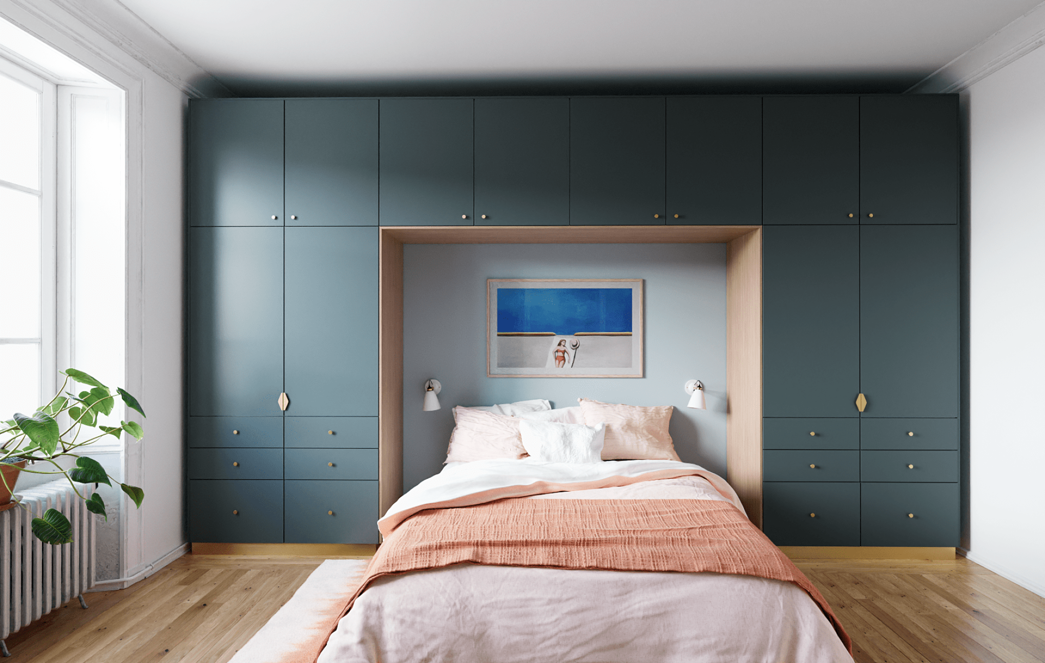 Dressing bleu paon