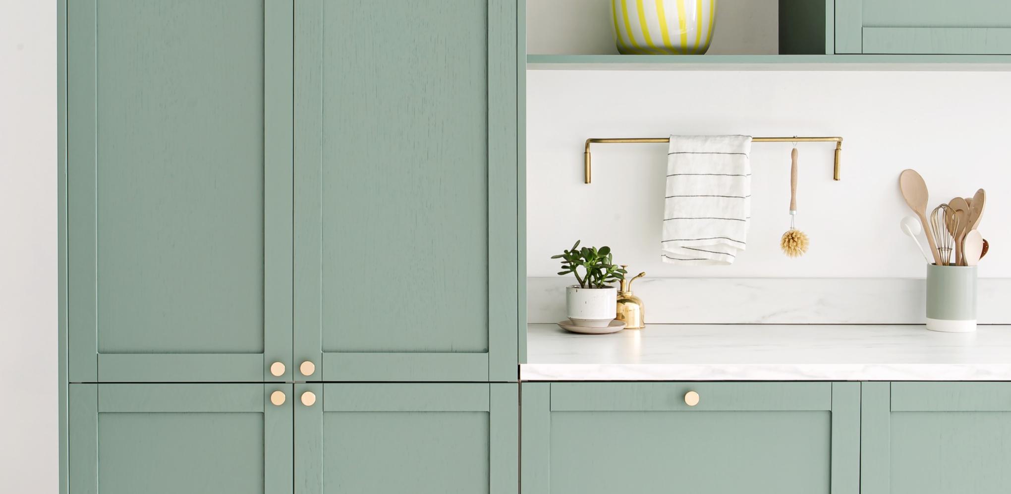 Cuisine cadre Vert de gris