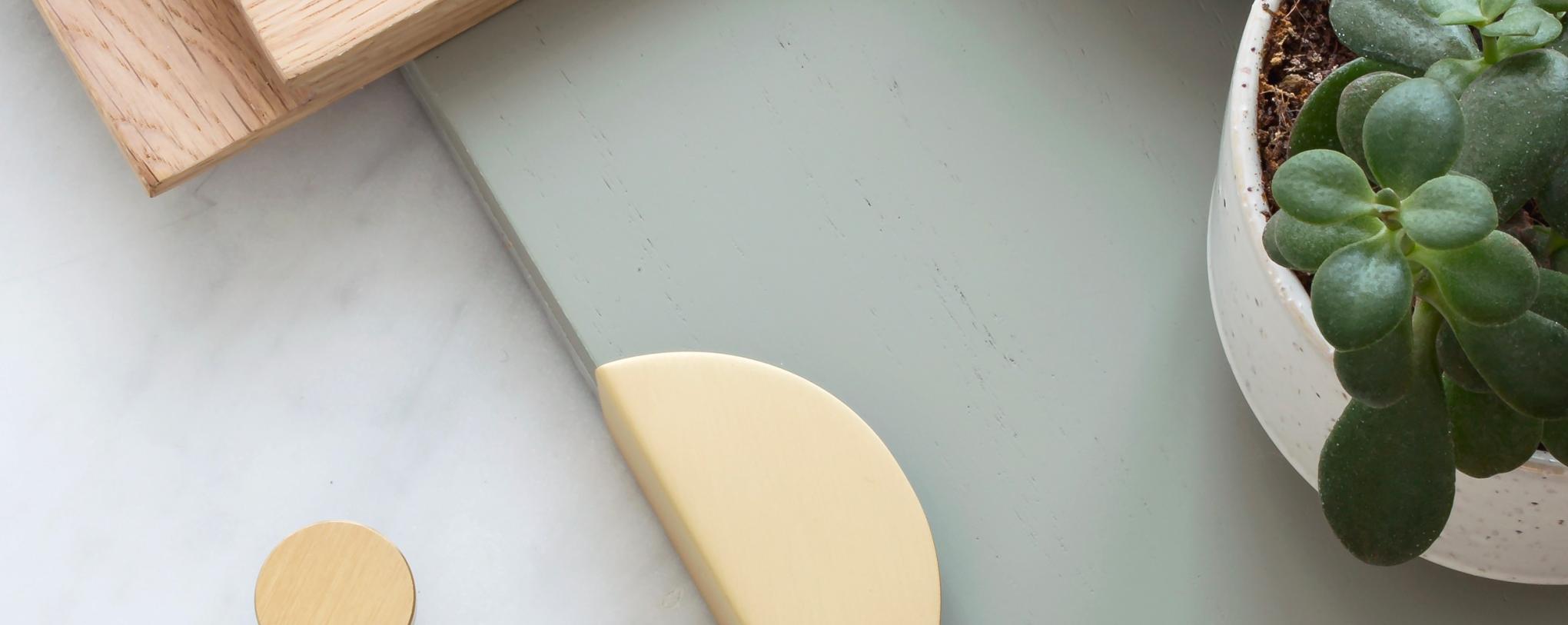 Moodboard nouvelles couleurs et poignées laiton