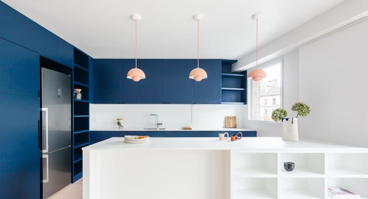 Cuisine Bleu gris