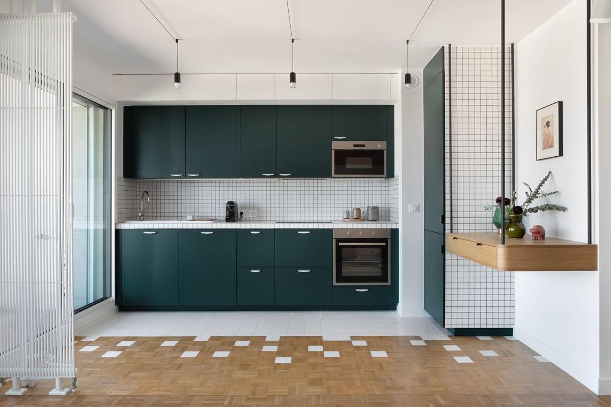 CUISINE LISSE SOMBRE FOREST