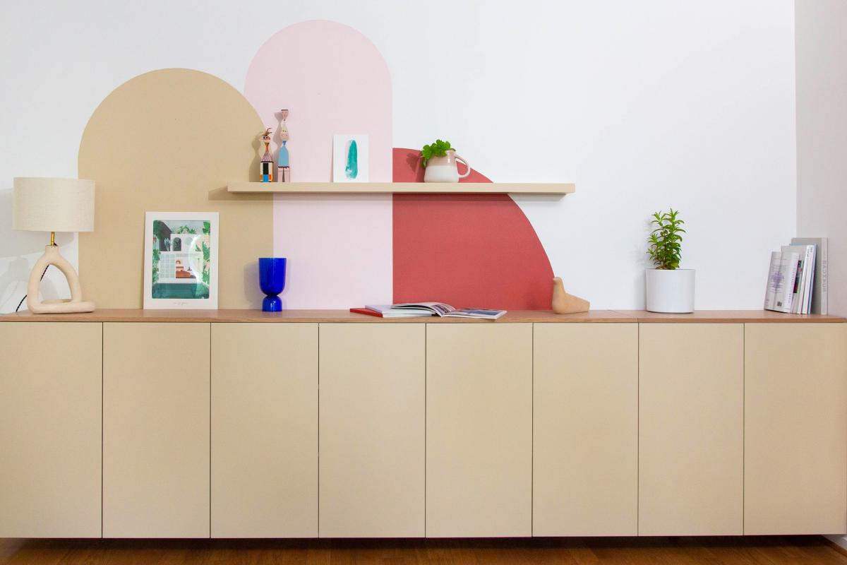 Projet Plum Living réalisé avec nos façades en laque mate Sable