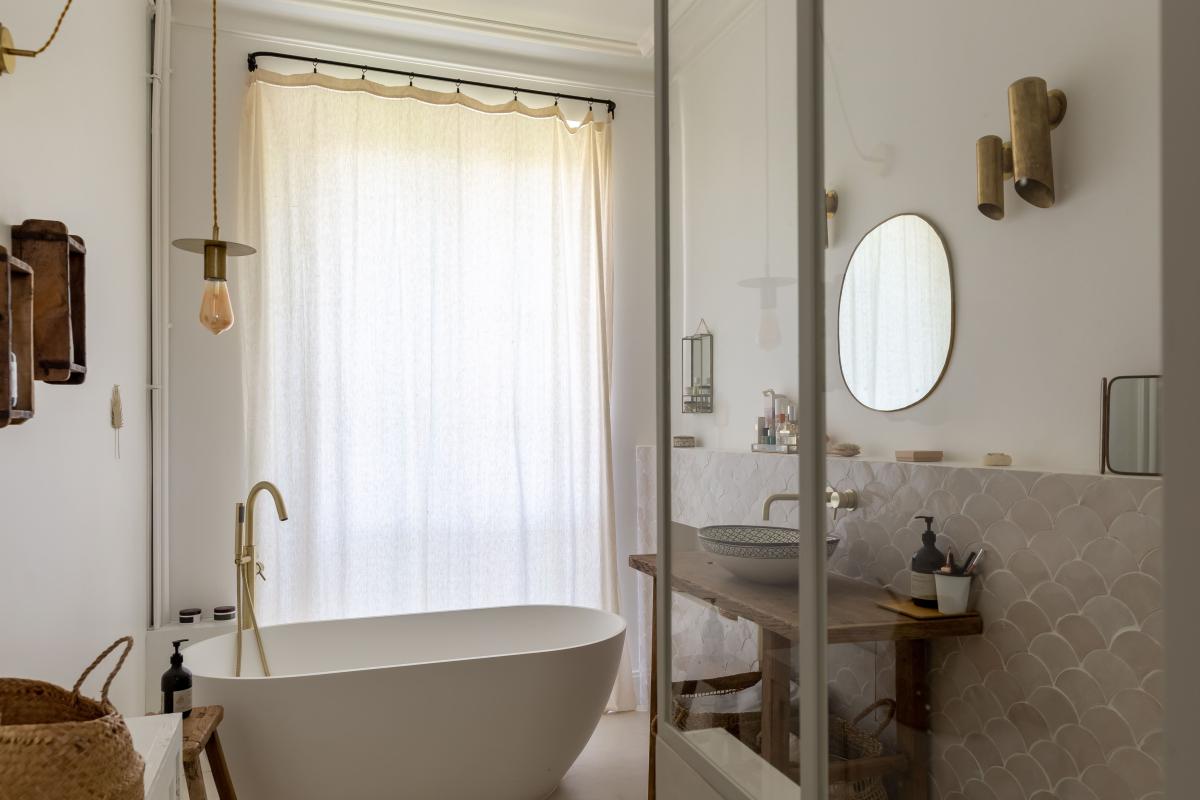 Salle de bain béton ciré