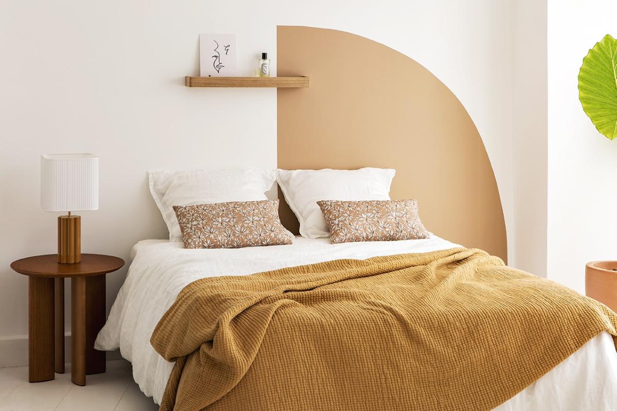 Tete de lit peinture Moka